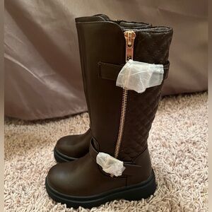 Toddler Girl Brown Boots - Size 9T